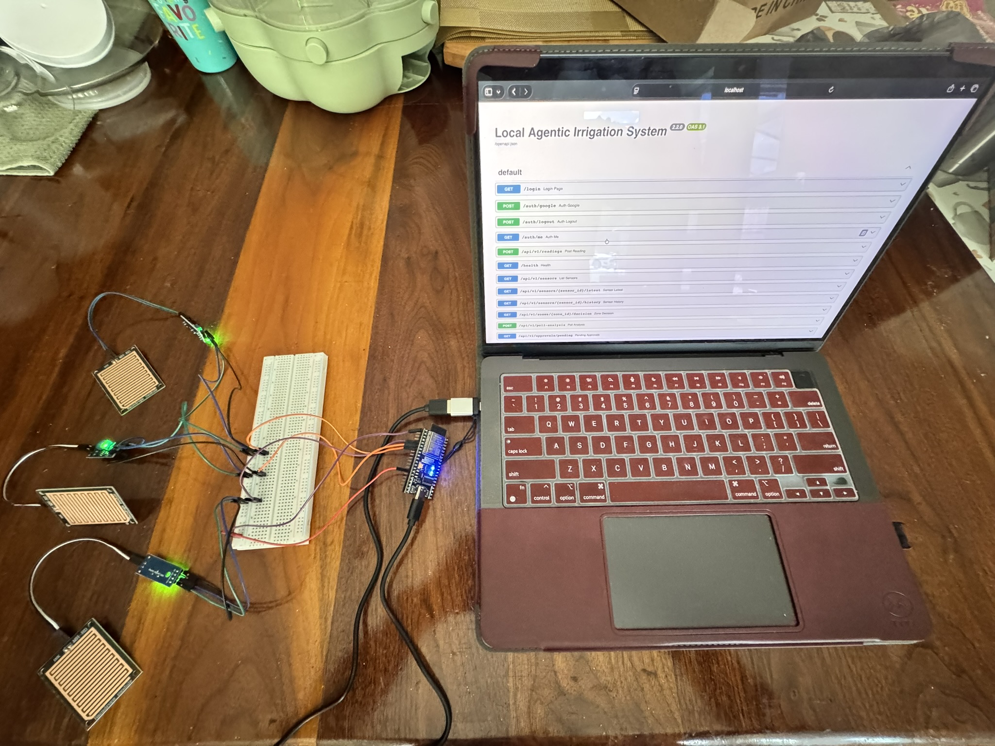 Home network and the host machine running the system